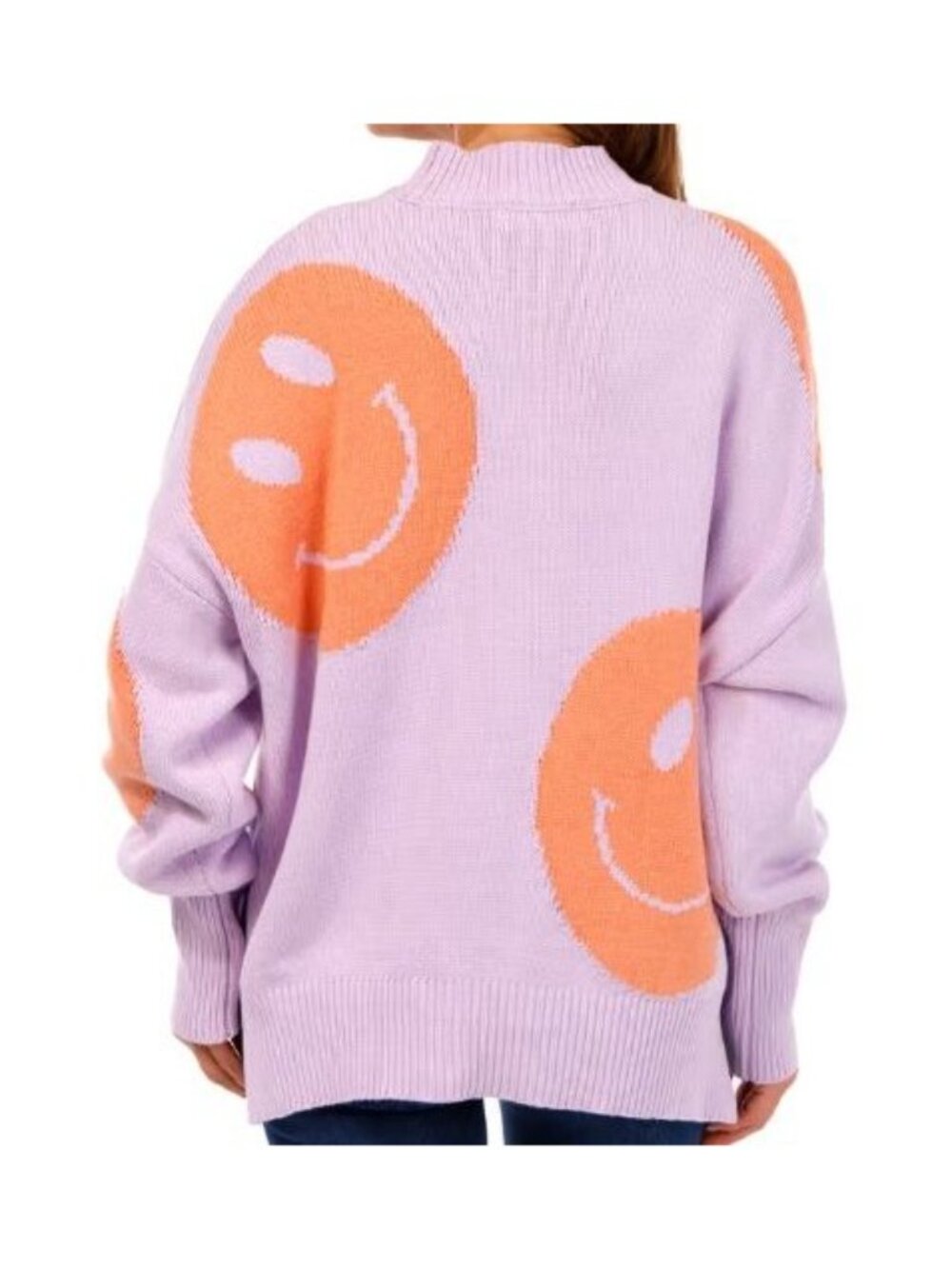 By Together Smiley Face Sweater SMALL - Picture 3 of 8